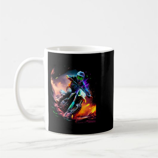 Motorrad Motorrad Enduro Motorcross Fan Kaffeetasse (Links)