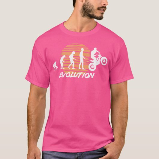 Motorrad - Motorrad - Evolution - Geschenk T-Shirt (Vorderseite)