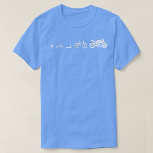 Motorrad-Motorrad-Evolution T-Shirt (Design vorne)