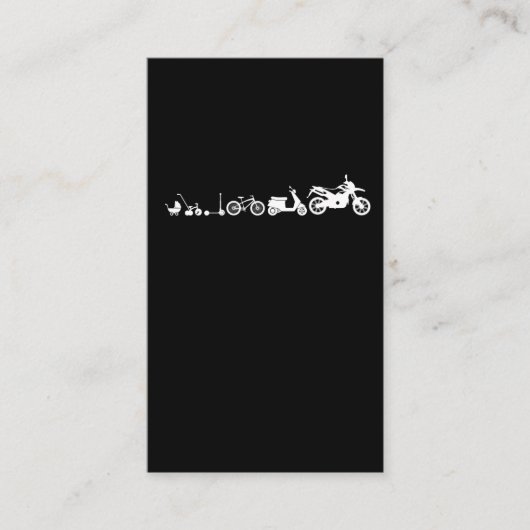 Motorrad-Motorrad-Evolution Visitenkarte (Vorderseite)