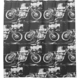 Motorrad Motorrad Fahrrad Duschvorhang