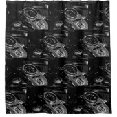 Motorrad Motorrad Fahrrad Duschvorhang (Vorderseite)