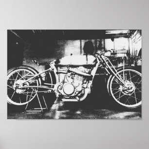 Motorrad Motorrad Fahrrad Poster