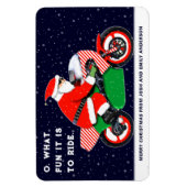 Motorrad Motorrad Fahrrad Weihnachtskarten Magnet (Vertikal)