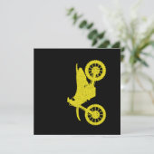 Motorrad-Motorrad Motocross Dirt Bike Motorrad Einladung (Stehend Vorderseite)