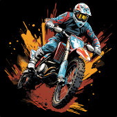 Motorrad Motorrad Motorcross Sport Krawatte