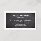 Motorrad-Motorrad-Motorrad-Motorrad-Chalkboard Visitenkarte (Rückseite)