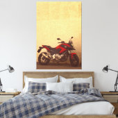 Motorrad-Motorrad-Motorrad-Rad-Fahrer Leinwanddruck (Insitu (Schlafzimmer))