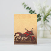 Motorrad-Motorrad-Motorrad-Rad-Fahrer Postkarte (Stehend Vorderseite)