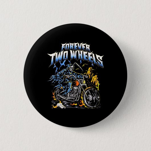 Motorrad Motorrad Motorradfahrer Chopper Tw Button (Vorderseite)
