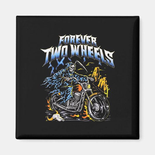 Motorrad Motorrad Motorradfahrer Chopper Tw Magnet (Vorne)