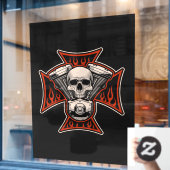 Motorrad-Motorrad-Motorradladen Fensteraufkleber (Café-Fenster)