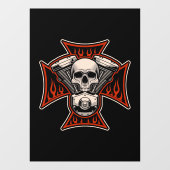 Motorrad-Motorrad-Motorradladen Fensteraufkleber (Blatt)