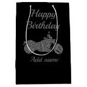 Motorrad-/Motorrad-personalisierte Geschenktasche Mittlere Geschenktüte (Vorderseite)