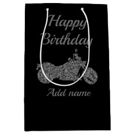 Motorrad-/Motorrad-personalisierte Geschenktasche Mittlere Geschenktüte