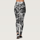 Motorrad Motorrad Radfahrer Reiten Lifestyle Leggings (Rückseite)