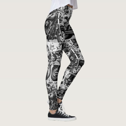 Motorrad Motorrad Radfahrer Reiten Lifestyle Leggings (Rechts)