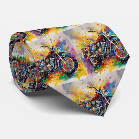 Motorrad-Motorrad Rainbow Krawatte (Gerollt)