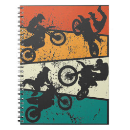 Motorrad-Motorrad "Vintag Off Road Enduro" Notizblock