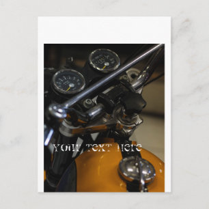 Motorrad Motorradfahrer Biker Fahrer Postkarte