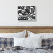 Motorrad-Motorradfahrer - Details Leinwanddruck (Insitu (Schlafzimmer))