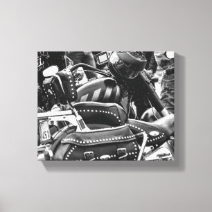 Motorrad-Motorradfahrer - Details Leinwanddruck