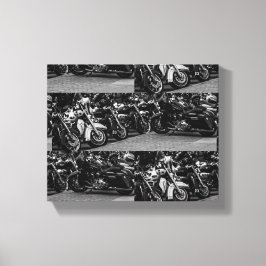 Motorrad-Motorradfahrer - Details Leinwanddruck