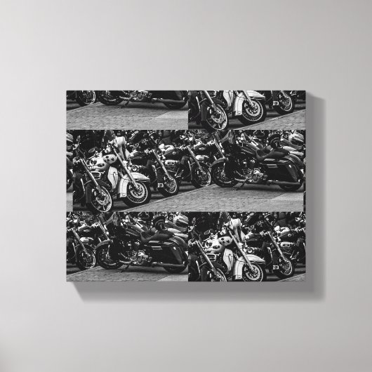 Motorrad-Motorradfahrer - Details Leinwanddruck (Vorderseite)