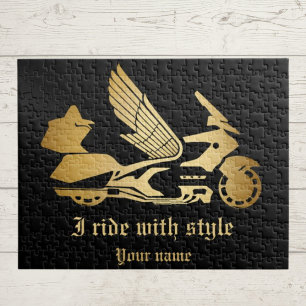 Motorrad Motorradfahrer Goldwing Puzzle