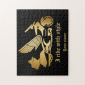Motorrad Motorradfahrer Goldwing  Puzzle (Vertikal)