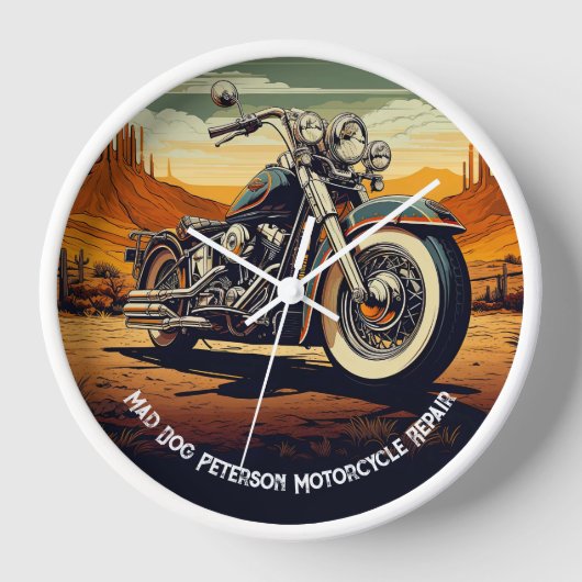 Motorrad Motorsport Geschenkuhr Uhr (Vorderseite)