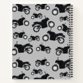 Motorrad-Muster-Individuelle Name Notizblock (Rückseite)