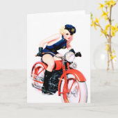 Motorrad-Mutter Karte (Gelbe Blume)