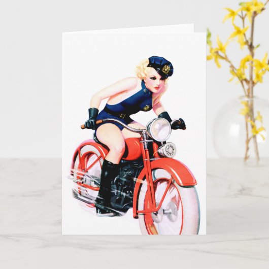 Motorrad-Mutter Karte (Gelbe Blume)