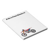 Motorrad Notizblock (angewinkelt)