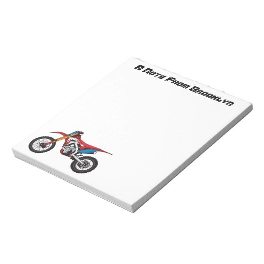 Motorrad Notizblock (Rotiert)