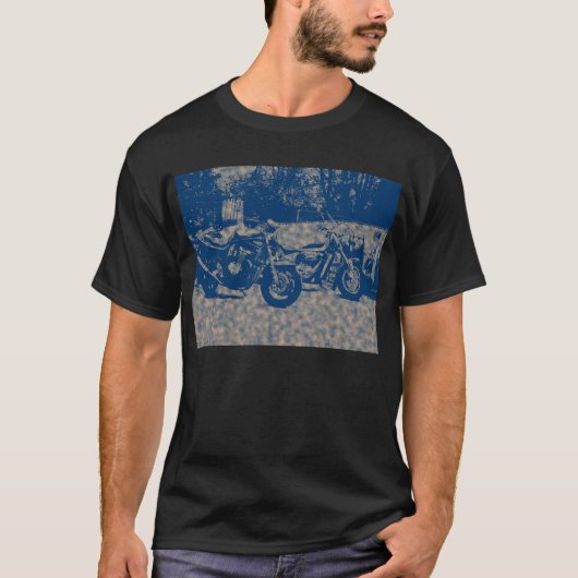 Motorrad Oldschool T-Shirt (Vorderseite)