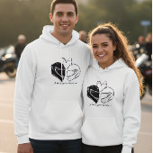 Motorrad-Paar Hoodie