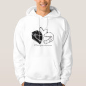 Motorrad-Paar Hoodie (Vorderseite)