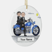 Motorrad - Paar Keramikornament (Rechts)