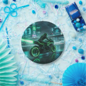 Motorrad-Papierplatten Pappteller (Party)