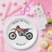 Motorrad Pappteller (Party)