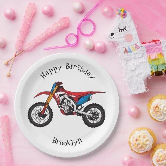 Motorrad Pappteller (Party)