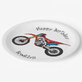 Motorrad Pappteller (Schrägansicht)