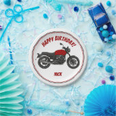 Motorrad Pappteller (Party)