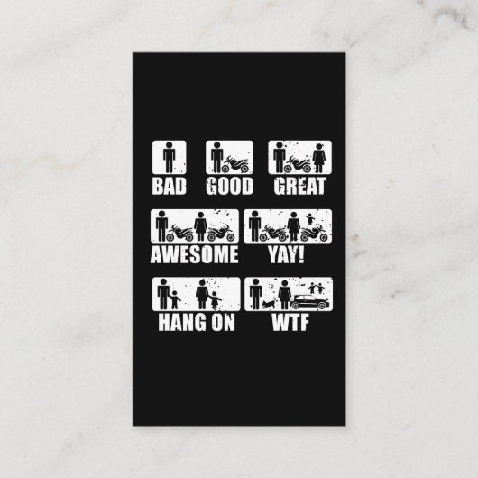 Motorrad Passion Verheirateten Paare Fahrrad Spaß Visitenkarte (Vorderseite)