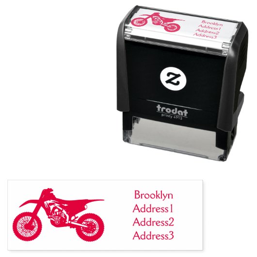 Motorrad Permastempel (Beispiel)