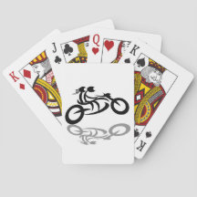 Motorrad-Poker-Karten