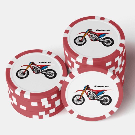 Motorrad Pokerchips (Stapel)