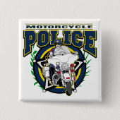 Motorrad-Polizei Button (Vorderseite)